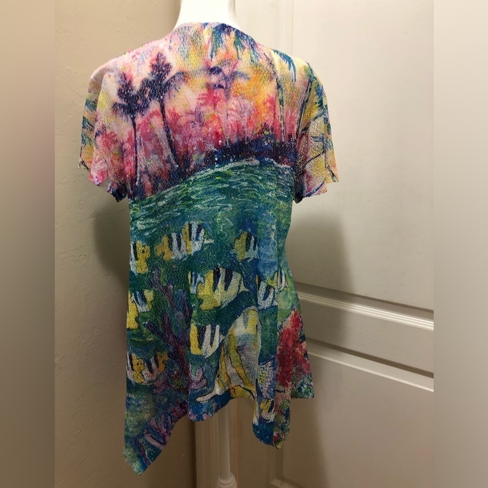 Leoma Lovegrove Sheer Top, Short Sleeves, Pre Owned, Excellent Condition - Picture 2 of 10